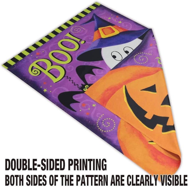 Home Garden Flag House Double Sided Happy Halloween Pumpkin, 30*45cm Carousel 2