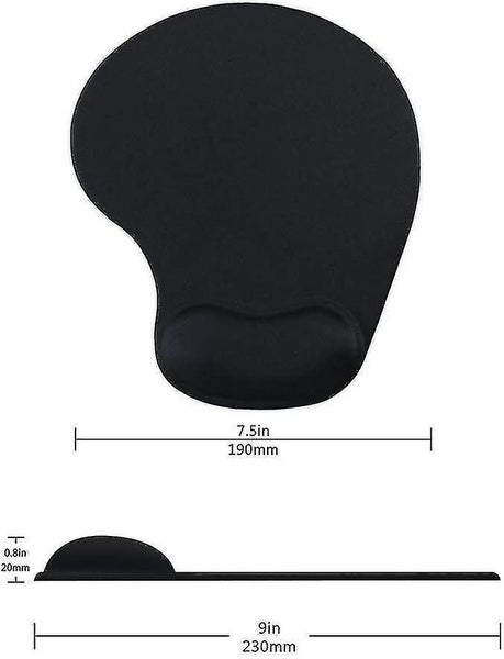 Office Mousepad With Gel Wrist Support - Ergonomic Gaming Desktop Mouse Pad Carousel 5