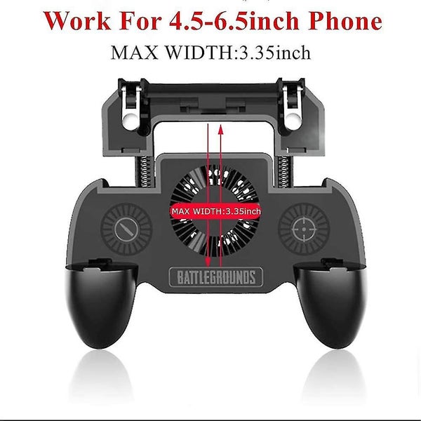 Gaming Grip With Portable Charger Cooling Fan,for Pubg Mobile Controller L1r1 Mo Carousel 5