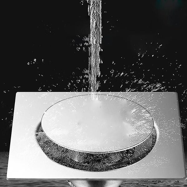 Shower Stainless Steel Bounce Floor Drain Cover Square Bouncing Anti-smell Durab Carousel 2