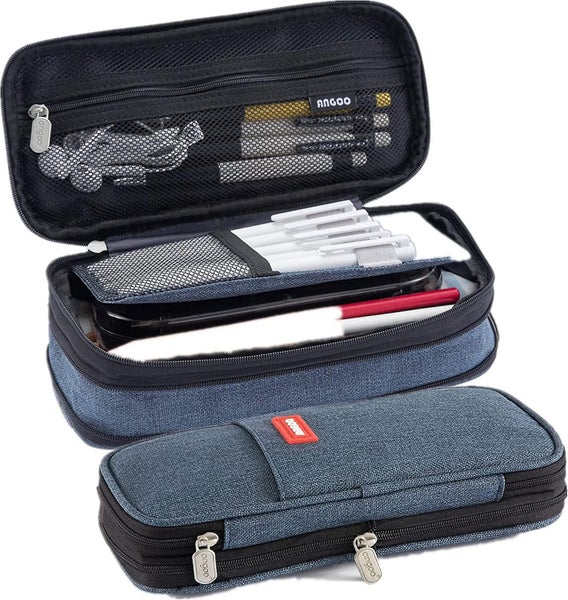 High-capacity Pencil Pen Case Office College School Durable Large Storage Pen Ba Carousel 1