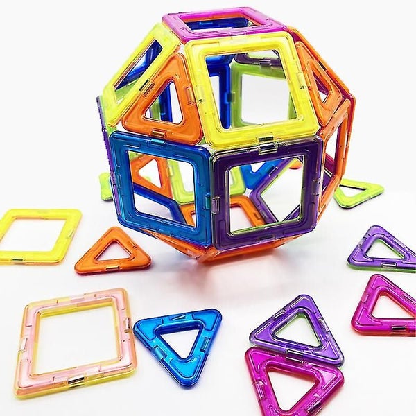 Pack Large Magnetic Blocks Triangle Square Block Designer Set Carousel 2