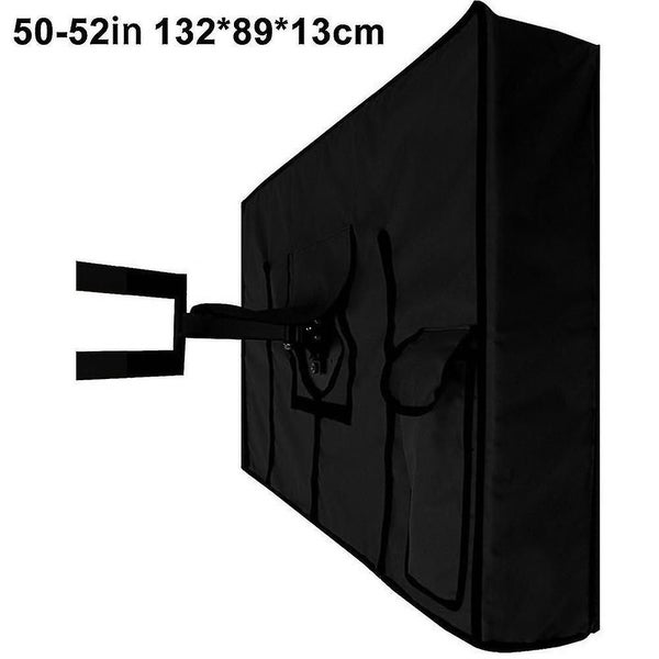 Pvc Oxford Cloth Tv Cover, Waterproof And Weatherproof - Black Carousel 2