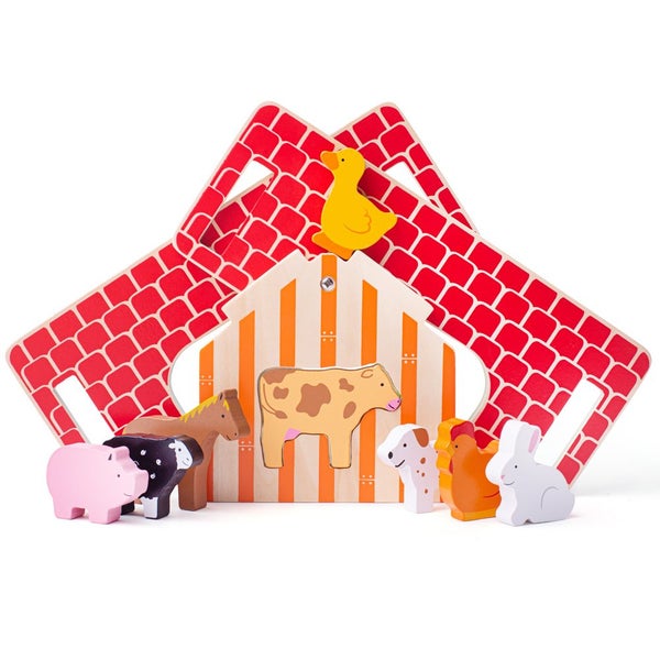 Bigjigs Toys Farmhouse Sorter Carousel 2