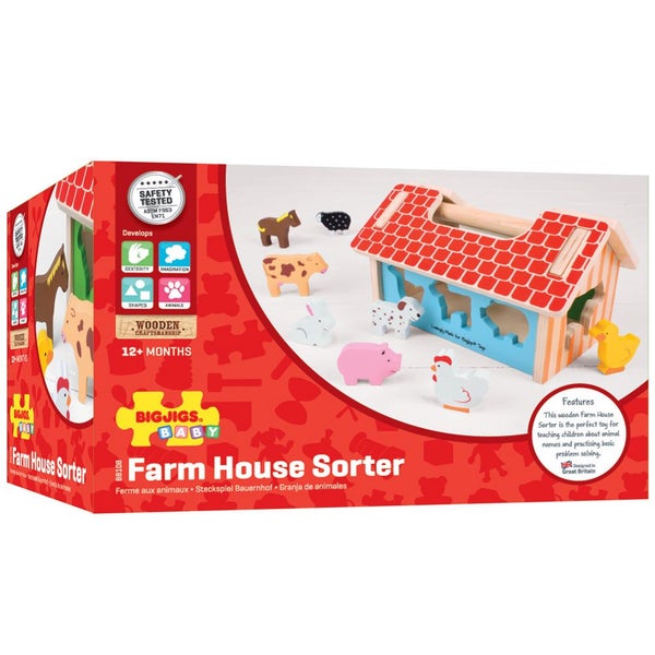 Bigjigs Toys Farmhouse Sorter Carousel 7