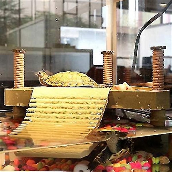 Floating Turtle Pier Rectangular Terrapin Dock Frogs Reptile Ramp Platform 18.5c Carousel 5