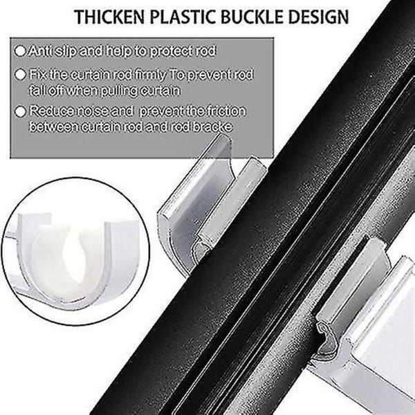 Set Of 4 Curtain Rod Brackets, White Curtain Rod Brackets Carousel 3
