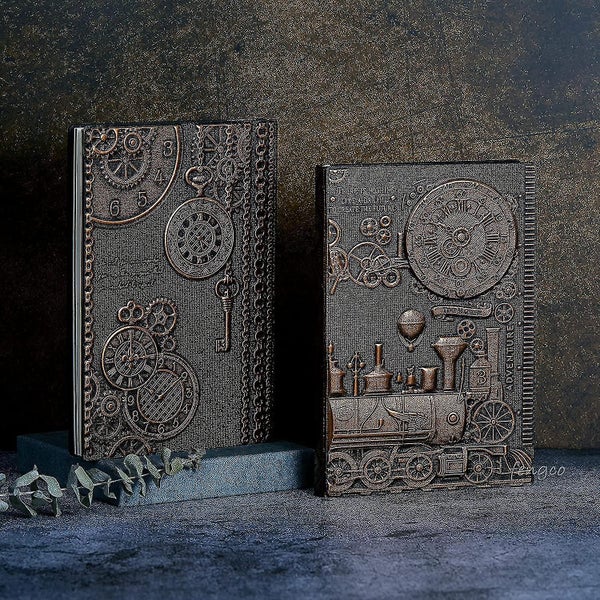 Vintage 3d Embossed Leather Writing Journal ,a5,200pages,antique Handmade Daily Carousel 5