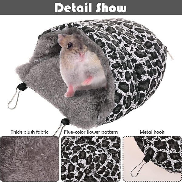 Small Animals Plush House, Guinea Pig Cold Weather Hanging Hammock, Pets Cold-pr Carousel 2