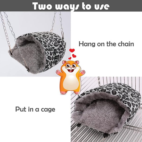 Small Animals Plush House, Guinea Pig Cold Weather Hanging Hammock, Pets Cold-pr Carousel 5