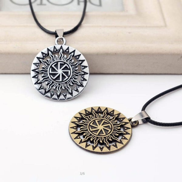 Viking Runes Jewelry Amulet Pendant Necklace For Men Women Handmade Present Carousel 2