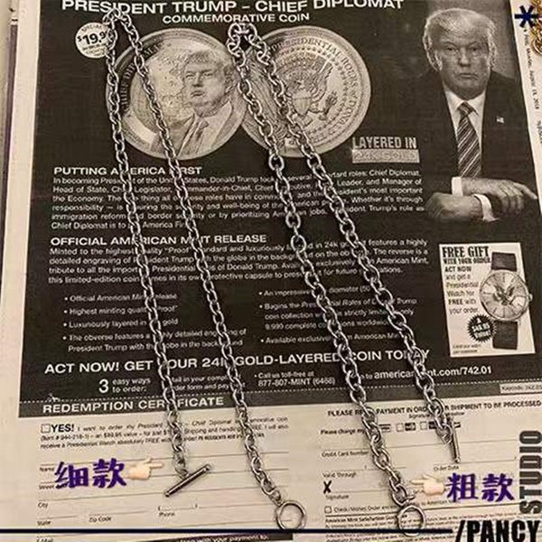 4pcs Necklace Male And Female Couples Hip Hop Style Street Cool Thick Carousel 1