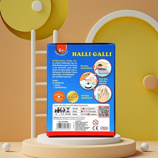 Fast-Action Card Game for Parties and Gatherings - Halli Galli Carousel 7
