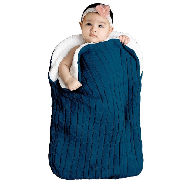 Baby Wrap Swaddle Blanket Stroller Wrap -Navy Blue *Local STOCK NOW* Carousel 1