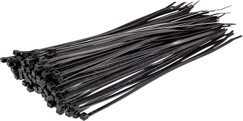 Pack Of 100 Pieces, Self-locking Nylon Cable Ties, Cable Ties, Black, 300mm X 4. Carousel 1