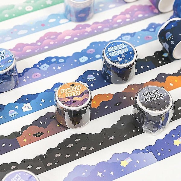 Starry Sky Washi Tape Scrapbooking Decorative Adhesive Tape Journal School Suppl Carousel 2