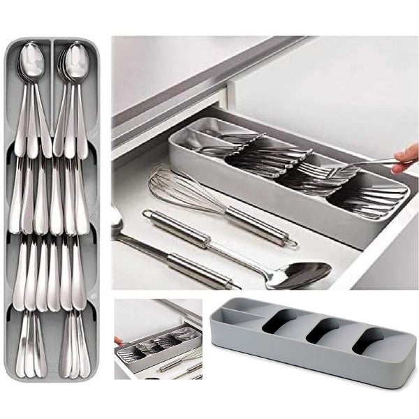 Kitchen Drawer Organizer Silverware Cutlery Holder Tray *Over Stocked* Carousel 1