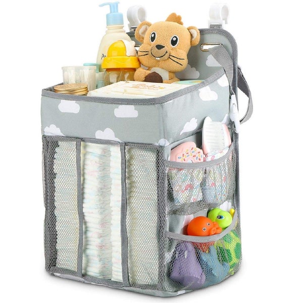 Brand New Baby Cot Diaper Nappy Mummy Bag Caddy Storage *Sale NOW* Carousel 1