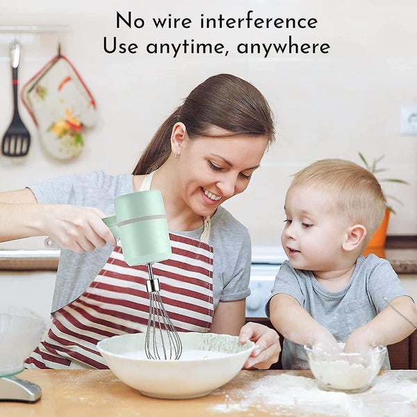 Portable Electric Cordless Handheld Mixer, 3-speed Adjustable Lightweight Usb Re Carousel 2