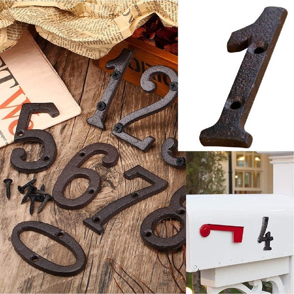 Cast Iron House Number Letter Box Numbers - Number 1 *Local STOCK NOW* Carousel 2