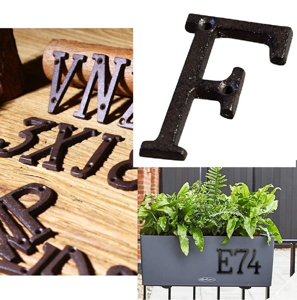 Cast Iron House Number Letter Box Numbers - Letter F *Local Buy* Carousel 2