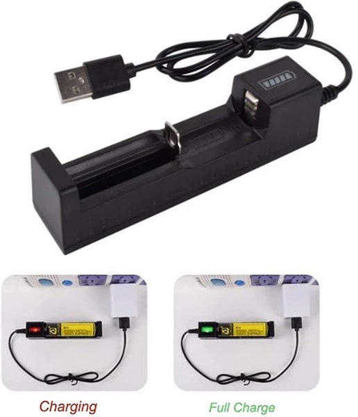 Usb Battery Charger For Rechargeable Lithium Li-ion Battery Led Charging Display Carousel 1