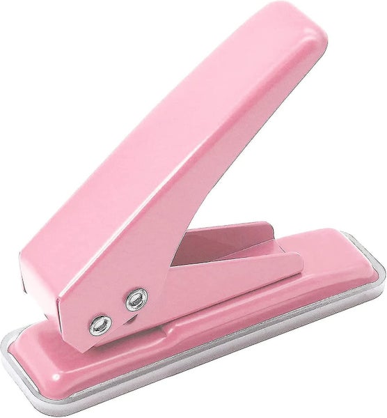 Single Handheld 1/4 Inches Hole Puncher, 20 Sheet Paper Hole Punch Capacity Meta Carousel 1