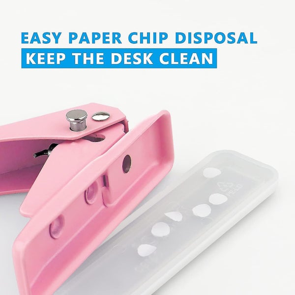 Single Handheld 1/4 Inches Hole Puncher, 20 Sheet Paper Hole Punch Capacity Meta Carousel 5