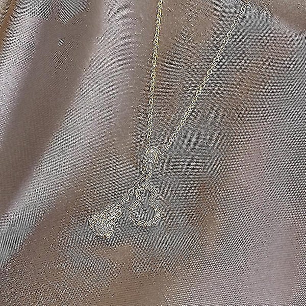 Zircon Titanium Steel Alloy Necklace Jewelry Pendant Necklace Gift Carousel 2