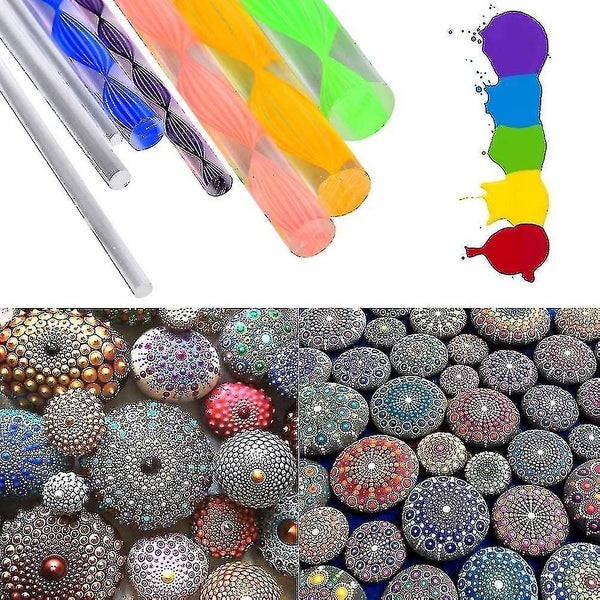 33 Piece Mandala Dotting Tools With Stencils And Painting Palette For Stones Dif64358344436483111