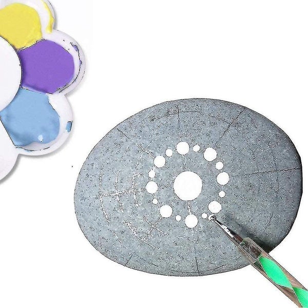 33 Piece Mandala Dotting Tools With Stencils And Painting Palette For Stones Dif64358344436483114