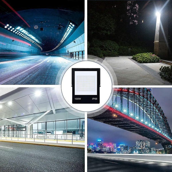 100w Outdoor Led Floodlight Anti-glare 6500k Cool White Outdoor Led Spotlight Ip Carousel 5