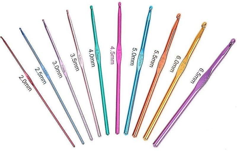 100 Pcs Knitting Necessary Accessories 22pcs Aluminum Knitting Crochet Hooks Ass Carousel 2