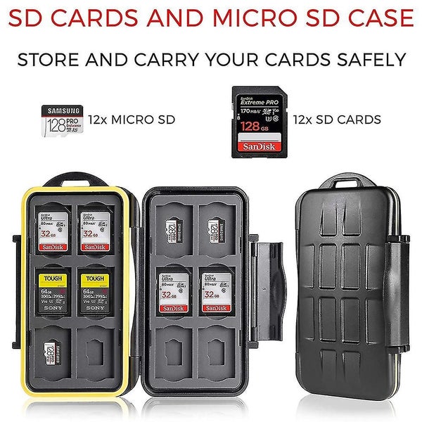 1 Pcs Le-48 Slots Memory Card Slot, Card Holder For 12 Sd & 12 Tf Carousel 2