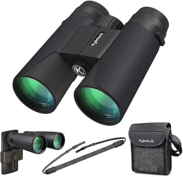 12x42 Binoculars For Adults With Bak4 Prism, Fmc Lens, Large Eyepiece, Compact, Carousel 1