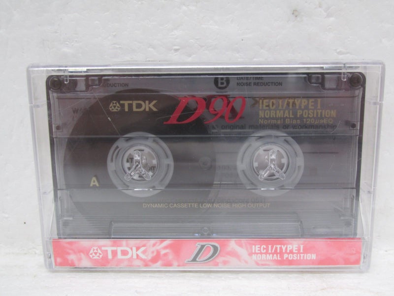 TDK D90 Type 1 Blank Tape Sealed Music audio Cassette Carousel 1