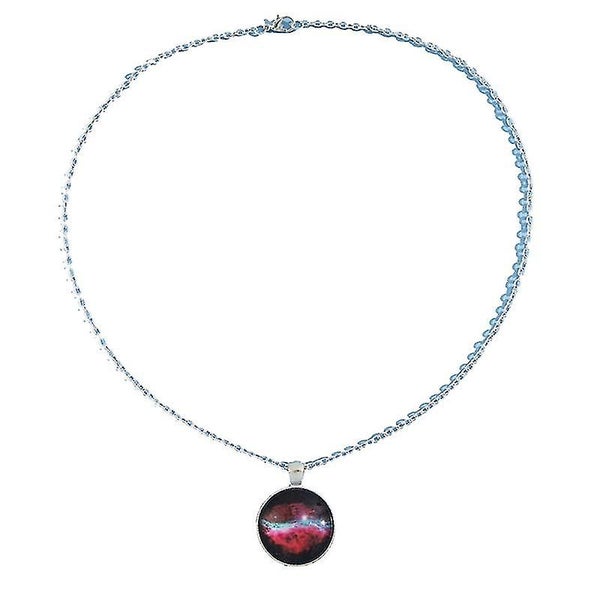 Vintage Clavicle Chain Round Starry Sky Gem Pendant Necklace For Women Girl Teen Carousel 1