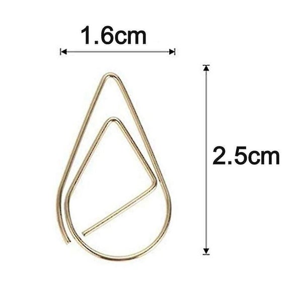 100pcs Paper Clips , Durable & Rust Resistant Paper Clips,gold Carousel 5