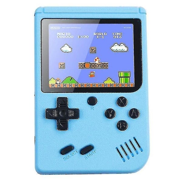 (blue) Handheld Retro Video Game Console Gameboy Built-in 500 Classic Games Kids Carousel 1