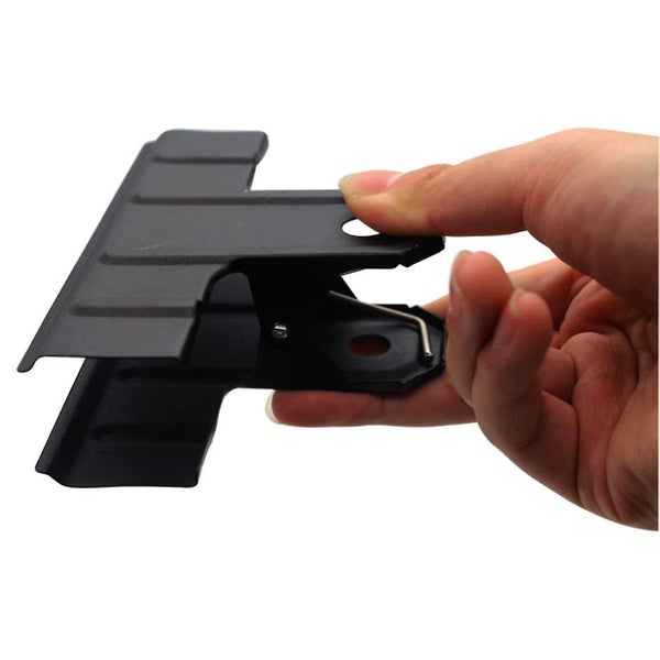 10pcs Black Large Bulldog Clips, Metal Binder Paper Clips File Clamps For Office Carousel 1