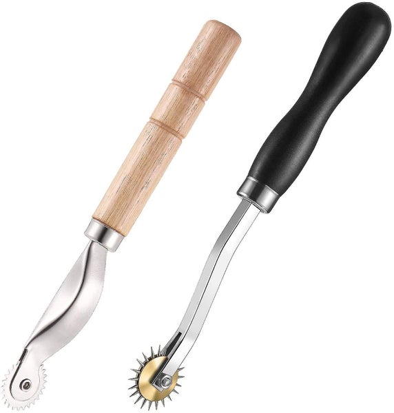 2 Pieces Tracing Wheel Sewing Tools Needle Point Sewing Wheel Pattern Roulette T Carousel 1