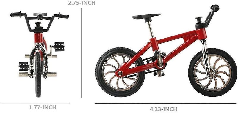 4 Pcs Finger Bicycle Mini Toy Alloy Finger Mountain Bike Model Ornaments Bmx Bic Carousel 2