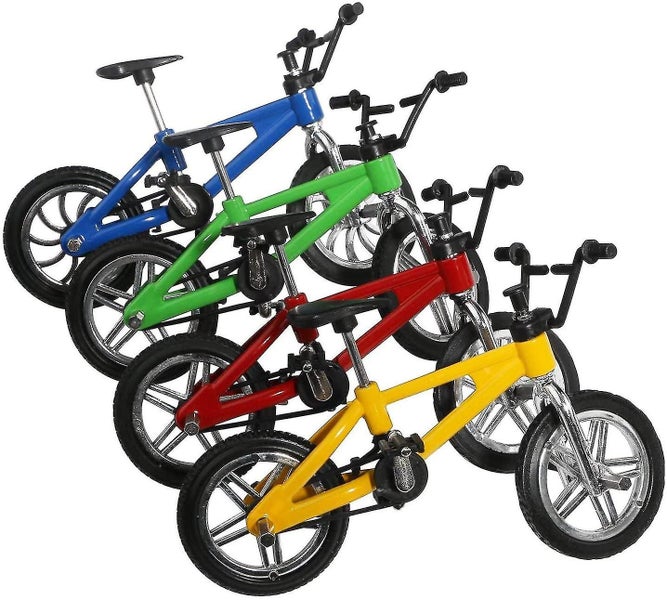 4 Pcs Finger Bicycle Mini Toy Alloy Finger Mountain Bike Model Ornaments Bmx Bic Carousel 5