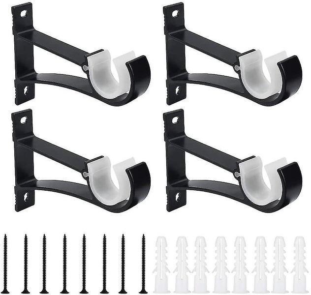 4 Pcs Aluminum Alloy Curtain Rod Holder 11*8cm Rustproof Curtain Pole Bracket Dr Carousel 2