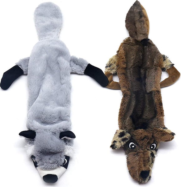 2 Pack Dog Squeaker Toys, Dog Toys With Durable Plush Squeaker For Medium And La Carousel 1