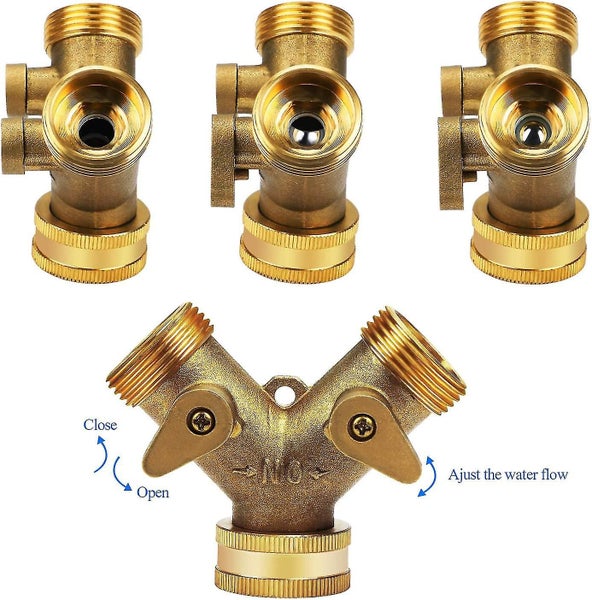 2 Pcs 2 Way Y Distributor For Supply Hoses Double Tap Washing Machine, 3/4 Inch Carousel 4