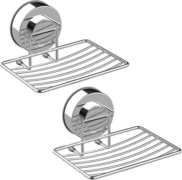 2 Pack Suction Cup Soap Dish 304 Stainless Steel Sponge Holder Durable Storage T Carousel 1