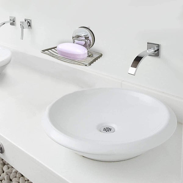 2 Pack Suction Cup Soap Dish 304 Stainless Steel Sponge Holder Durable Storage T Carousel 5