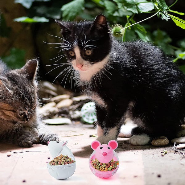 4 Pcs Cat Food Dispenser Cat Treat Toy Feeder Toy For Interactive Iq Treat Train Carousel 4