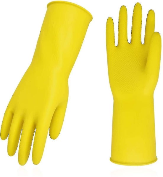 3 Pairs Household Gloves Rubber Dishwashing Gloves Extra Thickness Carousel 1